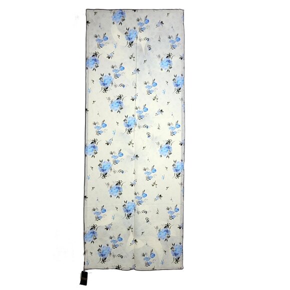 NWT Double-Sided Silk Scarf 27"x70" Long Rectangle Shawl Wrap 3314 - Picture 5 of 8